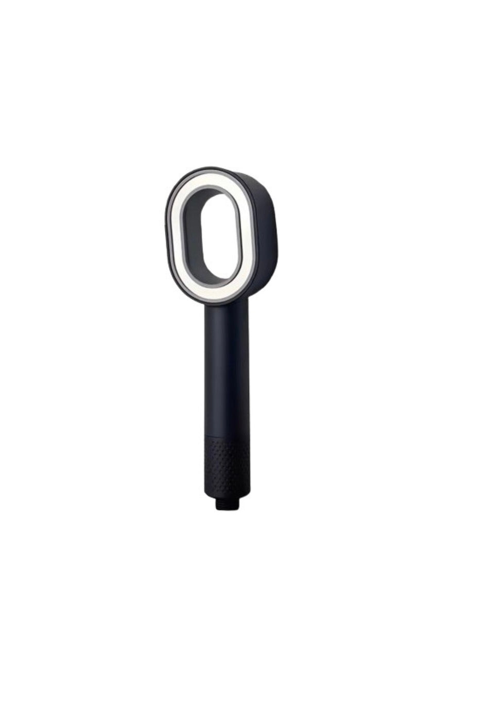 Black filtered shower head with built-in water filtration system