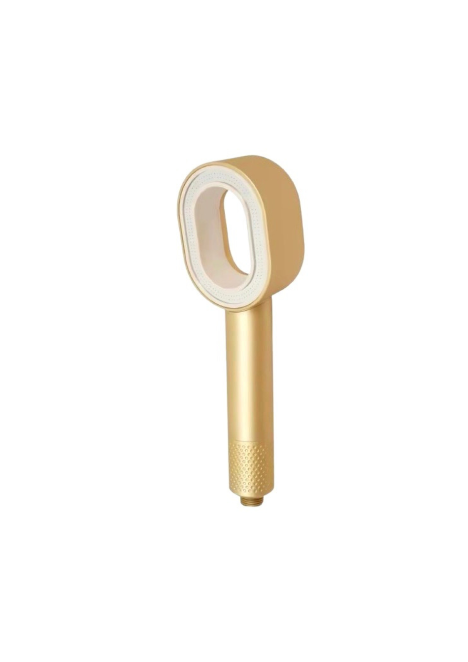 Gold filtered shower head with built-in water filtration system