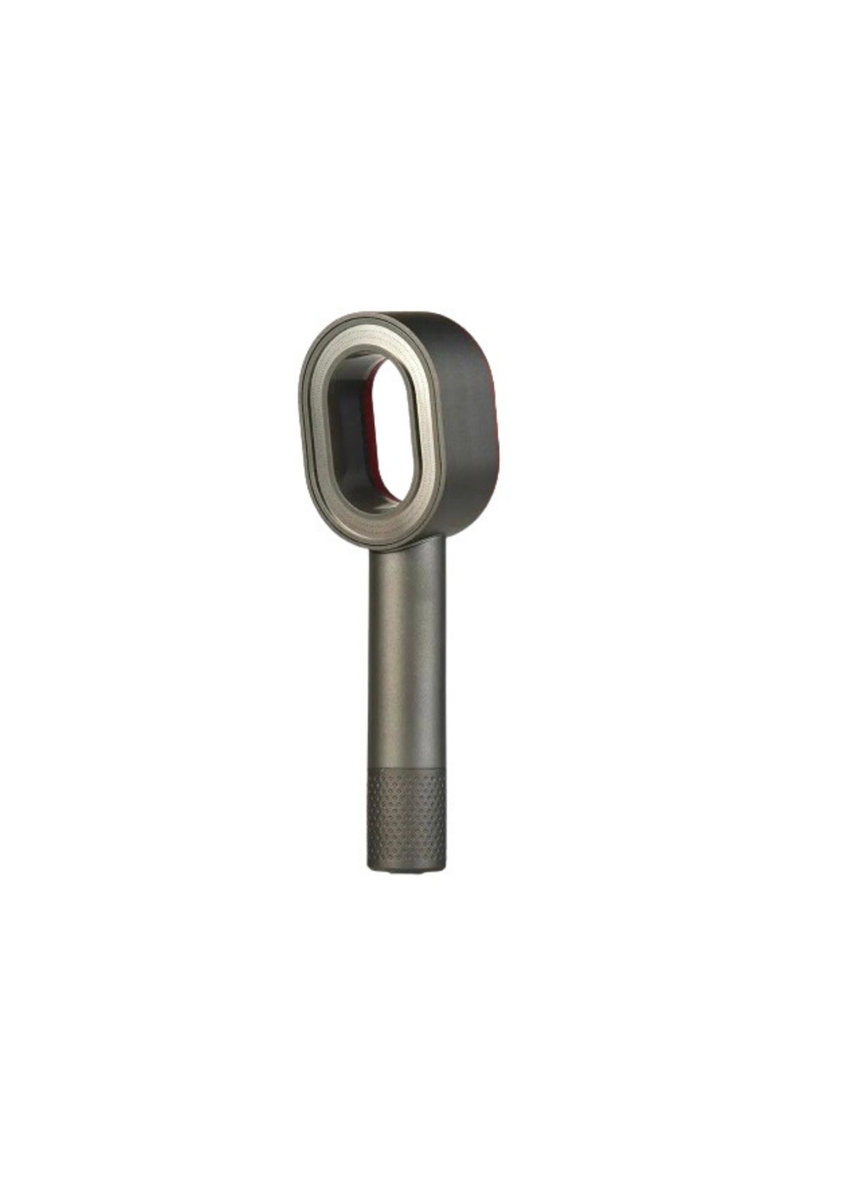 Grey filtered shower head with built-in water filtration system